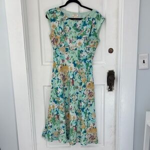 Sundance Multicolor Floral Midi Dress